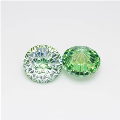 Сары көгілдір аралас түсті отшашу кесілген текше циркония